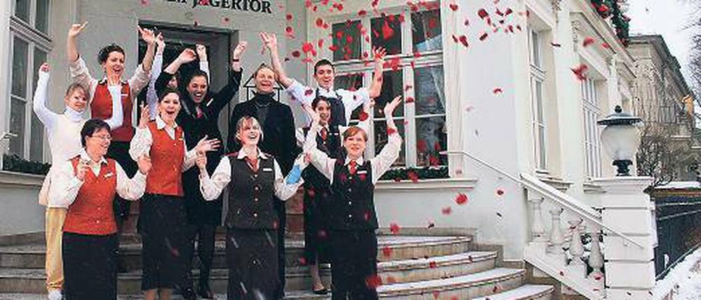 Rosenregen. Das Hotel am Jägertor firmiert jetzt als Romantikhotel.