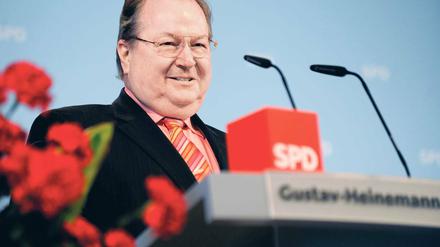 Ran ans Mikro. Heinz Buschkowsky ist seit fast 30 Jahren in der SPD.