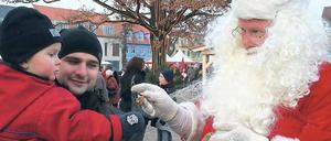 Zum 2. Advent. Weihnachtsstimmung auf dem Werderaner Inselmarkt.