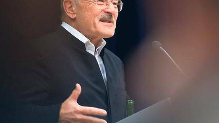 Bei der Preisverleihung. Der Regisseur Volker Schlöndorff.