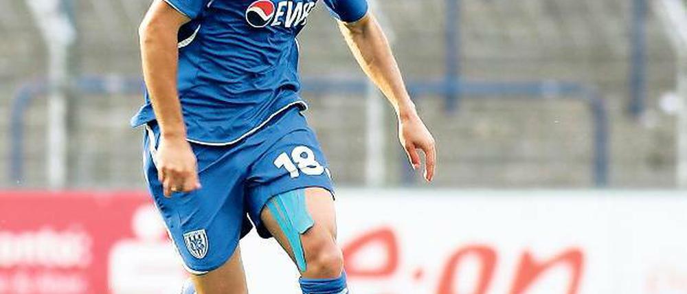 Will nun auch im Heimspiel treffen. Stürmer Anton Makarenko strebt mit dem SV Babelsberg 03 morgen gegen Mitaufsteiger 1. FC Saarbrücken den dritten Drittliga-Sieg in Folge an.
