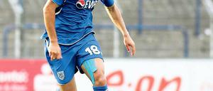 Will nun auch im Heimspiel treffen. Stürmer Anton Makarenko strebt mit dem SV Babelsberg 03 morgen gegen Mitaufsteiger 1. FC Saarbrücken den dritten Drittliga-Sieg in Folge an.