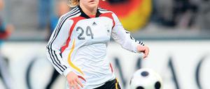 Nachrückerin. Turbine Potsdams Mannschaftskapitän Jennifer Zietz hofft heute gegen Nigeria auf ihren 16. Einsatz im Trikot der deutschen Nationalmannschaft.