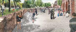 Ausgebuddelt. Für das Areal vor dem Rathaus hatten die renommierten Architekturbüros Chipperfield, Graft und Kiefer im vorigen Jahr mehrere Szenarien entworfen. Eines davon war der Archäologische Garten, in dem Ausgrabungen präsentiert werden.