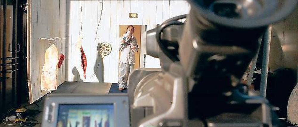 Im Fokus der Besucher. Beim Tag der offenen Tür in der Filmhochschule konnte das Publikum auch den Regisseuren bei der Arbeit über die Schulter schauen.