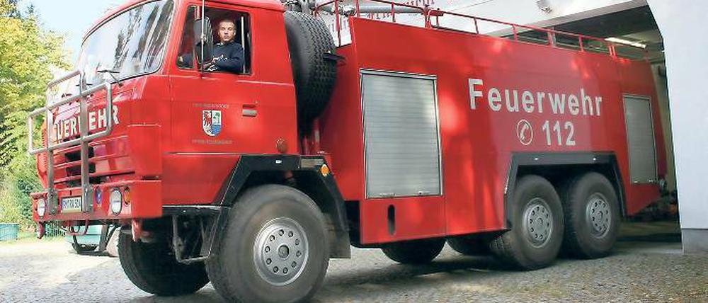 Einsatzwagen mit Konfliktpotenzial: Der Tatra wird zwar bald ausgemustert der Streit zwischen Gemeinde und der Ortswehr Wilhelmshorst geht aber weiter.