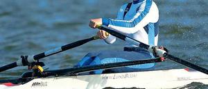 Auf Medaillenjagd. Stefanie Schiller  hier bei den Deutschen Kleinbootmeisterschaften auf dem Beetzsee  startet bei den WM in Neuseeland im Doppelzweier.