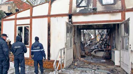 Angriff auf Zivilgesellschaft. Der Brandanschlag löste Empörung aus.