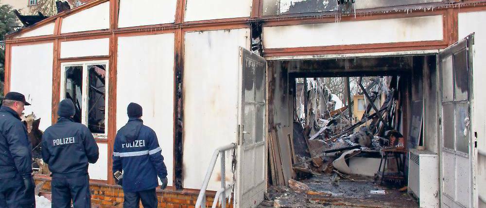 Angriff auf Zivilgesellschaft. Der Brandanschlag löste Empörung aus.