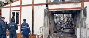 Angriff auf Zivilgesellschaft. Der Brandanschlag löste Empörung aus.