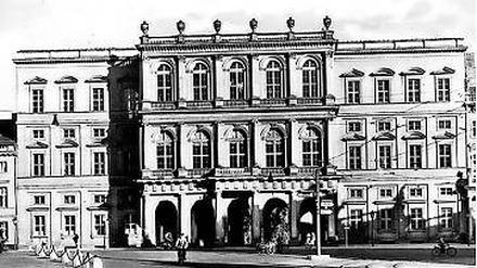 Gontards Meisterwerk: Mit seiner Prachtfassade galt der Palast Barberini als eines der schönsten Gebäude am historischen Alten Markt. Sein Wiederaufbau bildet das Herzstück des Leitbautenkonzeptes.