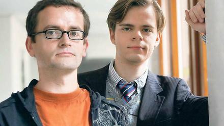 Auf Faust-Trip. Mario Neubert (l.), und Regisseur Marcus Löwer.