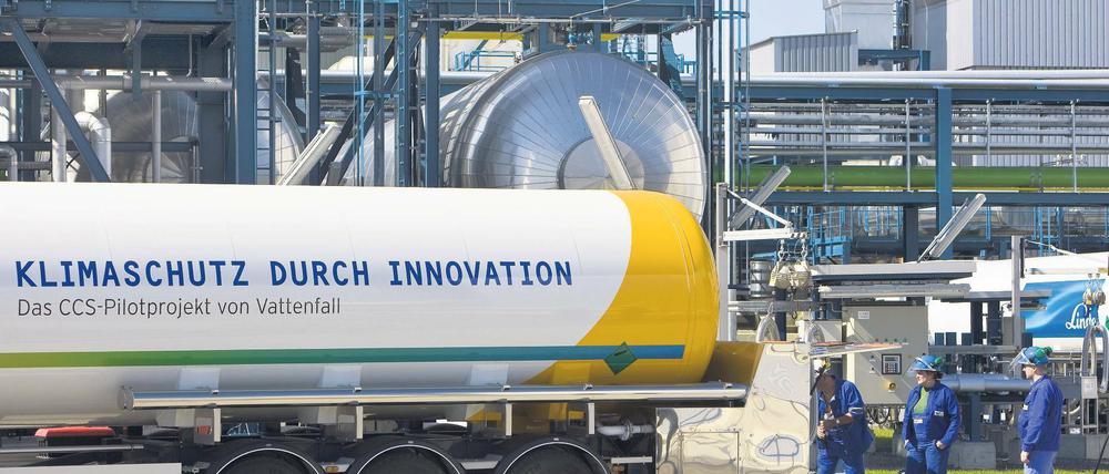 Zeitdruck. Bis 2015 muss Vattenfall seine CCS-Anlage in Betrieb nehmen.
