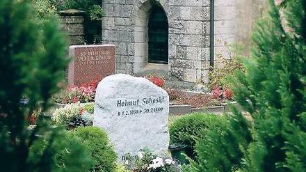 Schlichtes Gedenken auf dem Friedhof in Uetz.