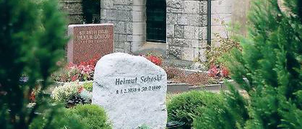 Schlichtes Gedenken auf dem Friedhof in Uetz.
