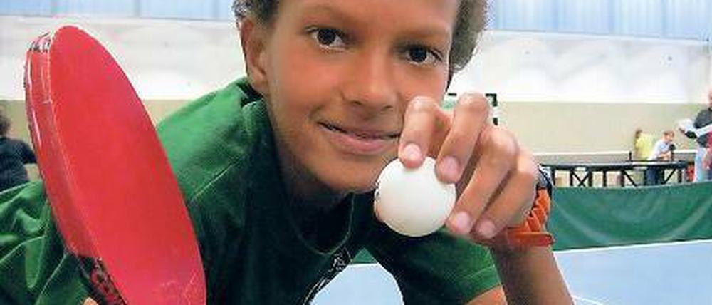 Will gut werden. Lauritz Kanyi wurde Zweiter beim Integrations-Turnier.