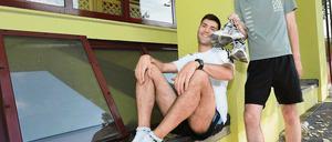 Frühstart. Jörg Ruckstuhl und Camille Tornay reisten aus der Schweiz an.