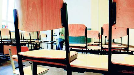 Ausfall als letztes Mittel. Um Schüler nicht nach Hause zu schicken, gibt es an den Schulen häufig Stillarbeit.