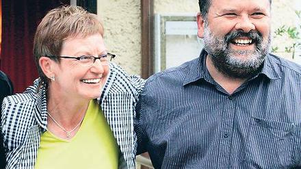 Nach der ersten Runde: Die glücklichen Gewinner Ute Hustig und Rainer vom Lehn.