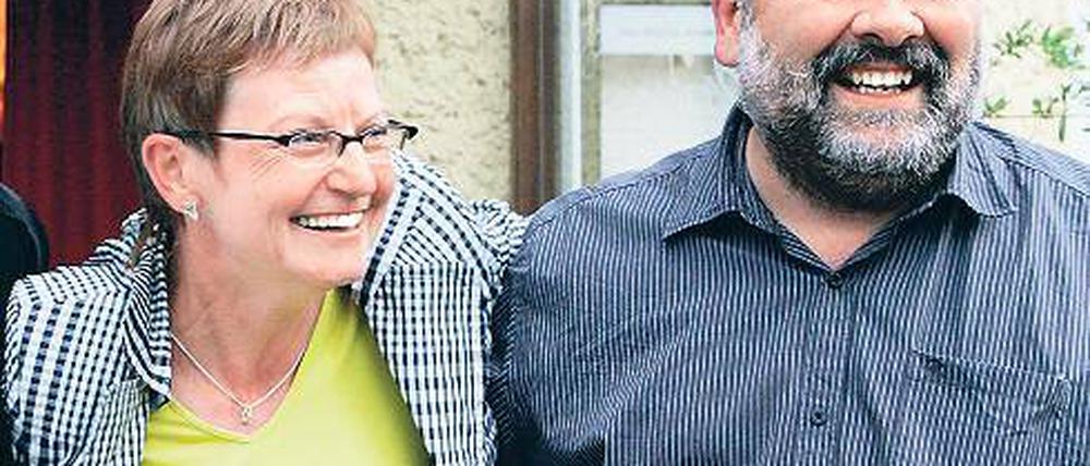 Nach der ersten Runde: Die glücklichen Gewinner Ute Hustig und Rainer vom Lehn.