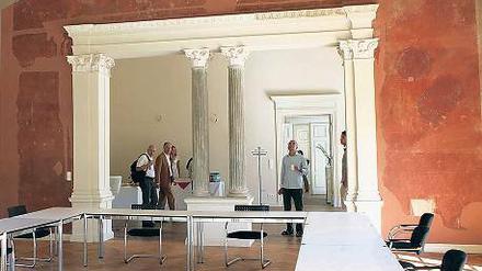 Seminarraum in der Villa Henckel, entworfen von Ernst Petzholtz.