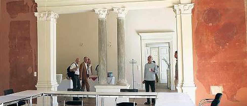 Seminarraum in der Villa Henckel, entworfen von Ernst Petzholtz.