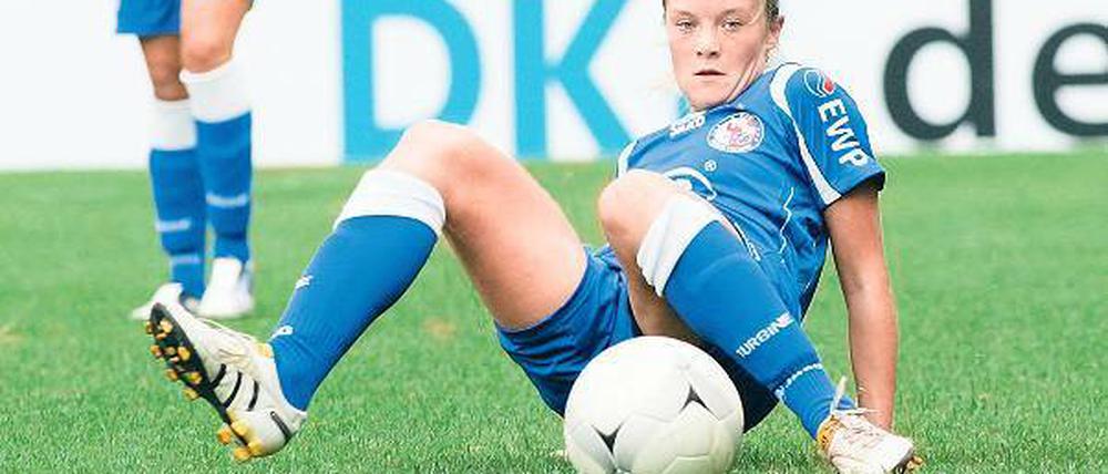 Obwohl leicht angeschlagen, will Neuzugang Daniela Löwenberg am Sonntag in München zu einem Sieg des 1. FFC Turbine beitragen. Dies gelang den Potsdamerinnen schon seit 2005 nicht mehr.