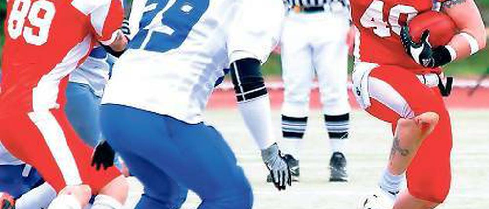 Runningback. Attu Koivistos (r.) Einsatz ist am Samstag gefragt.