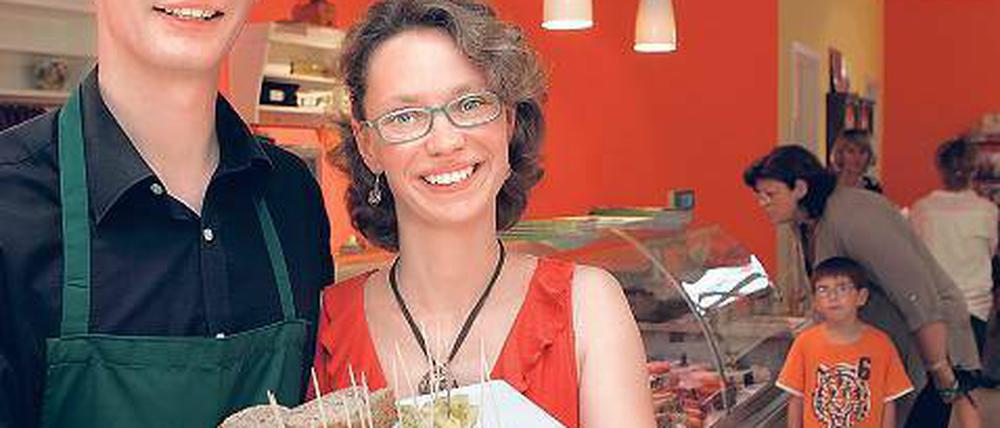 Käsespezialisten. Q-Regio-h.o.f.laden-Franchiseunternehmer Jörg Mascher und seine Frau Conny.