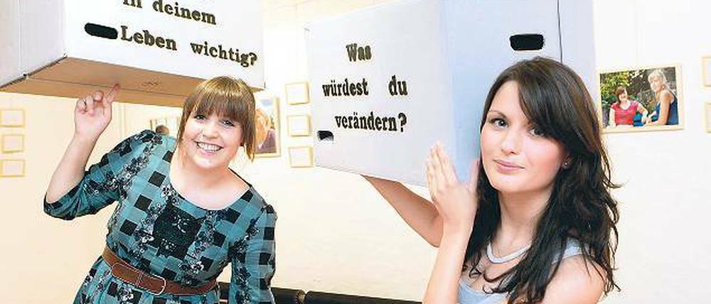 Haben die Zukunft im Blick. Die Ausstellungsmacherinnen Sophie Baar (l.) und Ulrike Günther.