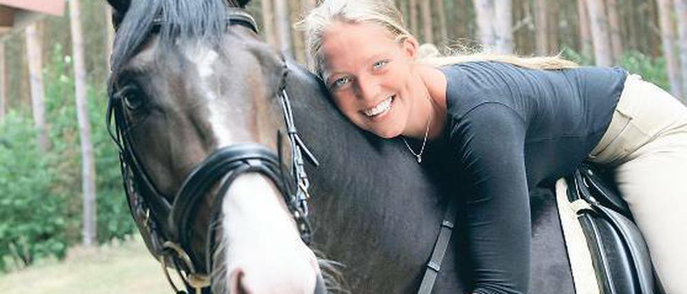 Dressur-Hoffnung. Charlene Gebhardt, hier mit Karl Kingsland.