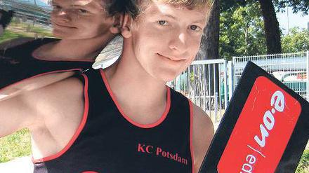Will vorn landen. Tom Siebeneicher startet beim Kanu-Marathon-Weltcup.