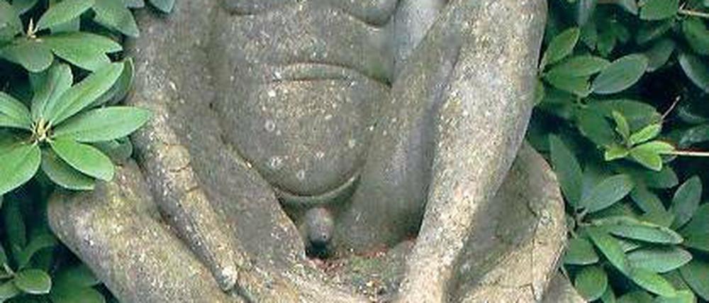 Engel mit Engerling: Als der Gegenstand der Diskussion noch dran war.