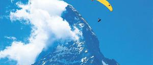 Weltberühmt. Das Matterhorn mit seinem charakteristischen Gipfel.