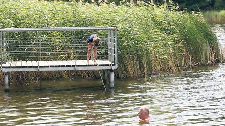Idylle am Güterfelder See: Am Wochenende ist auch hier mit dem Ansturm des Badegäste zu rechnen.