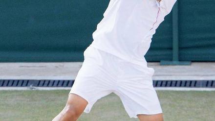 Return ins Glück. Ein Break reichte Yen- Hsun Lu zum 9:7 im fünften Satz gegen den Vorjahresfinalisten Andy Roddick.
