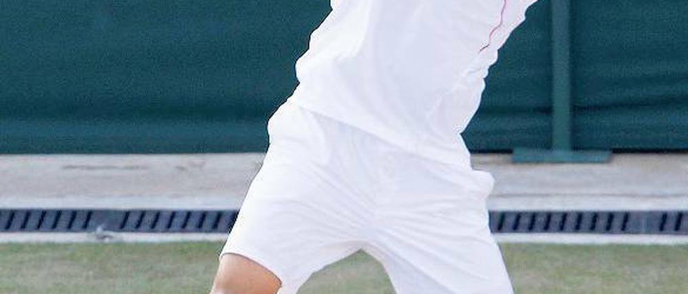 Return ins Glück. Ein Break reichte Yen- Hsun Lu zum 9:7 im fünften Satz gegen den Vorjahresfinalisten Andy Roddick.