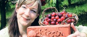 Rebecca Schmahlfeldt gestern auf Gieses Kirschplantage.