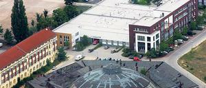 Erweiterung. Neben dem Gelände von Gewerbe im Park mit dem Lokschuppen könnte neuer Platz für die Erweiterung der Medienstadt entstehen.