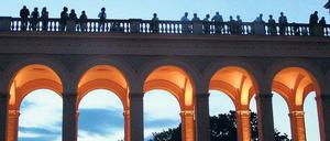Das Belvedere. Auch spät abends ist der Pfingstberg ein wunderschöner Punkt von Potsdam. Zum Welterbetag am Sonntag werden hunderte Besucher erwartet.