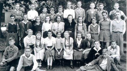 Das Klassenfoto entstand im Sommer 1938. In der mittleren Reihe links: Hans-Peter Olschowski, neben ihm Günter Grothe.