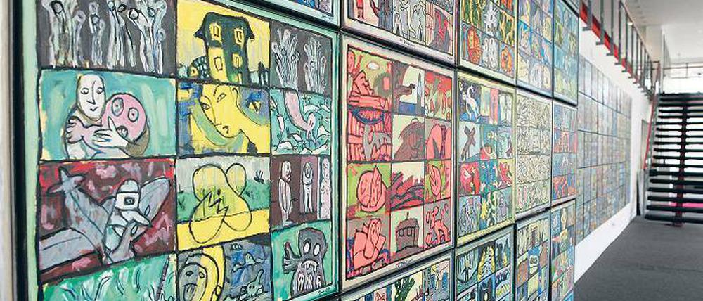 Stattlicher Bilderkosmos. Der Grübelzwang von Dieter Zimmermann in der Galerie Sperl.