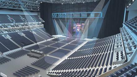 Flexible Halle. Die O2-World ist nach der Köln-Arena die zweitgrößte Multifunktionshalle Deutschlands. Auch beim Bühnenaufbau ist sie wandlungsfähig, die Bühne kann mittendrin oder frontal errichtet werden.