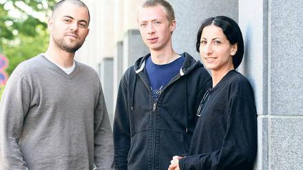Engagiert: Matthias Scheffelmayer, Steven Kierek und Elisa Bader.