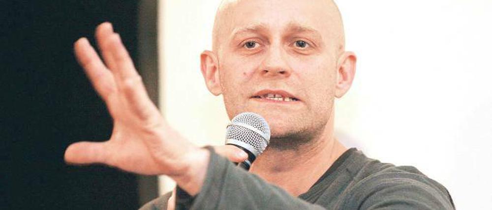 Natürlich und fröhlich. Der Mime Jürgen Vogel beeindruckte beim Gespräch mit Babelsberger Filmgymnasiasten vor allem mit seiner Ehrlichkeit über das Für und Wider des Schauspielerberufs.