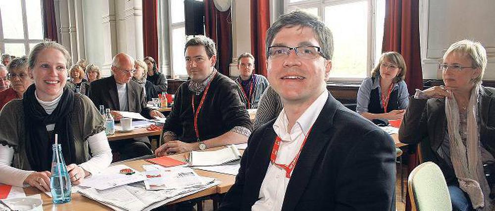 Alter und neuer Chef. Mike Schubert wurde an der SPD-Spitze bestätigt.