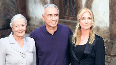 Gestern in Babelsberg: Vanessa Redgrave, Roland Emmerich und Joely Richardson.