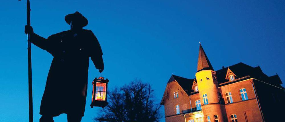 Nachtwächter Horst Hildenbrand im brandenburgischen Altlandsberg.