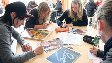 Austausch. Schüler aus Portland lernen derzeit in der Montessori-Oberschule.