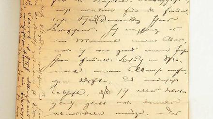 Blick in die Schreibwerkstatt: Einer der Originalbriefe Theodor Fontanes an Gustav Karpeles.